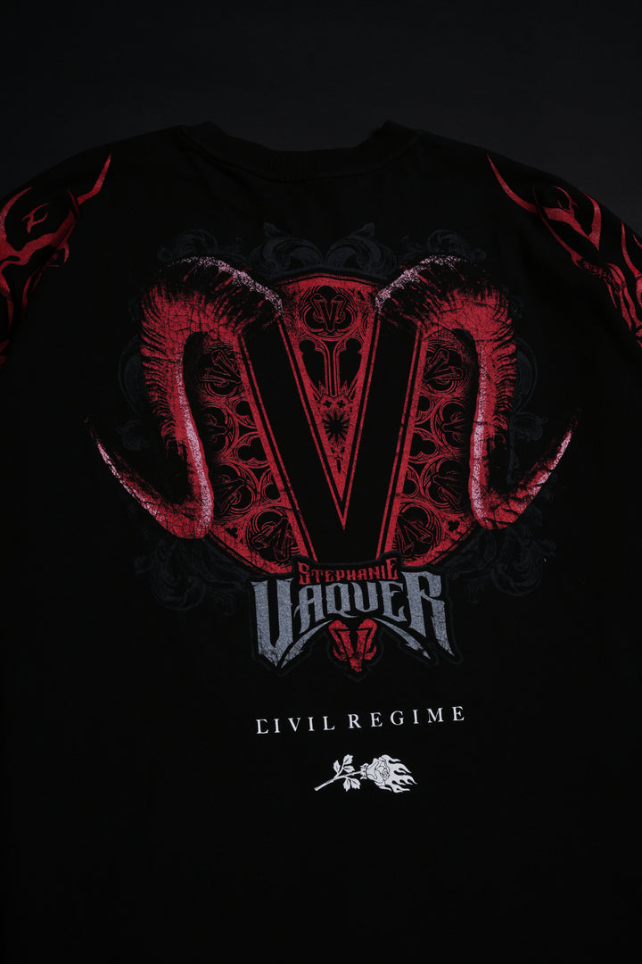 Red Dungeon American Classic Oversized Tee in Black