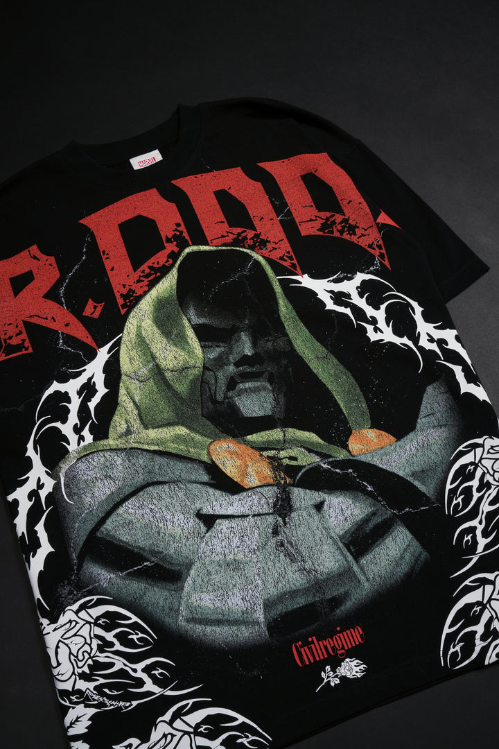 Dr. Doom American Classic Oversized Tee in Black (PREORDER)