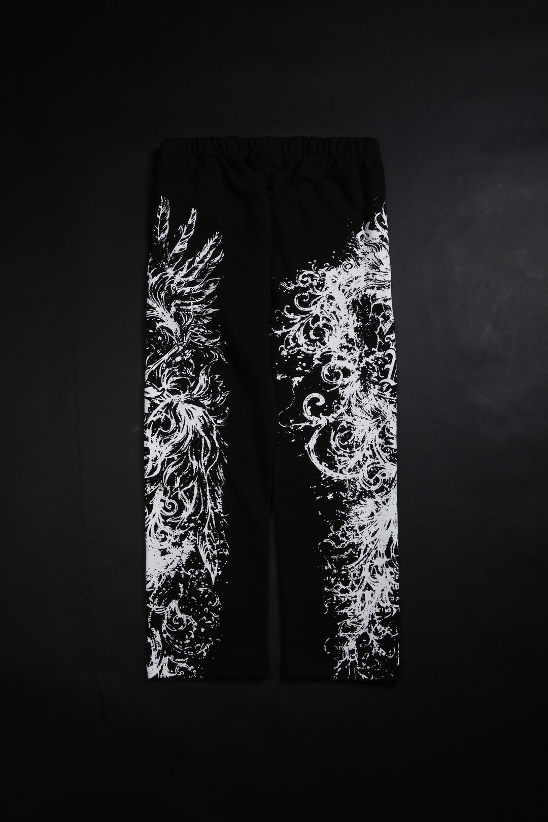 Ancient Ones Eternal Wide Leg Fleece Pants in Black