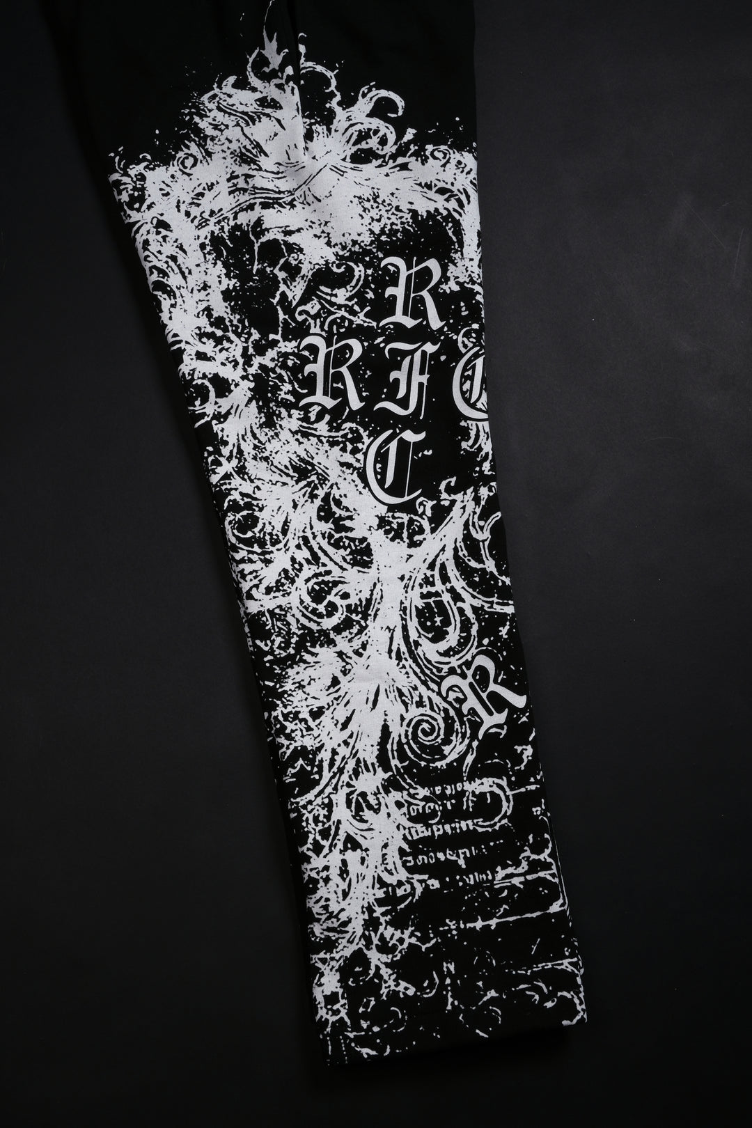 Ancient Ones Eternal Wide Leg Fleece Pants in Black