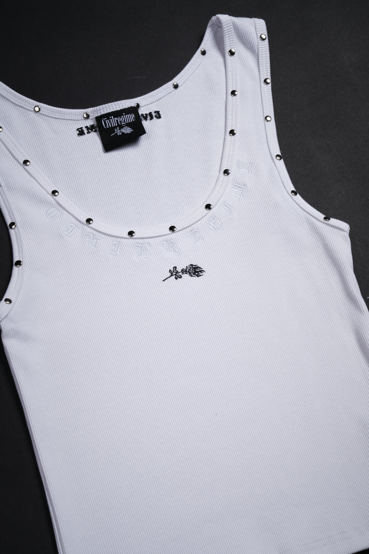 Revenge Tank Top in White