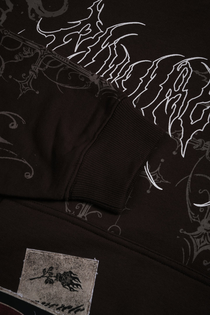 Love And War Forever Hoodie in Fudge