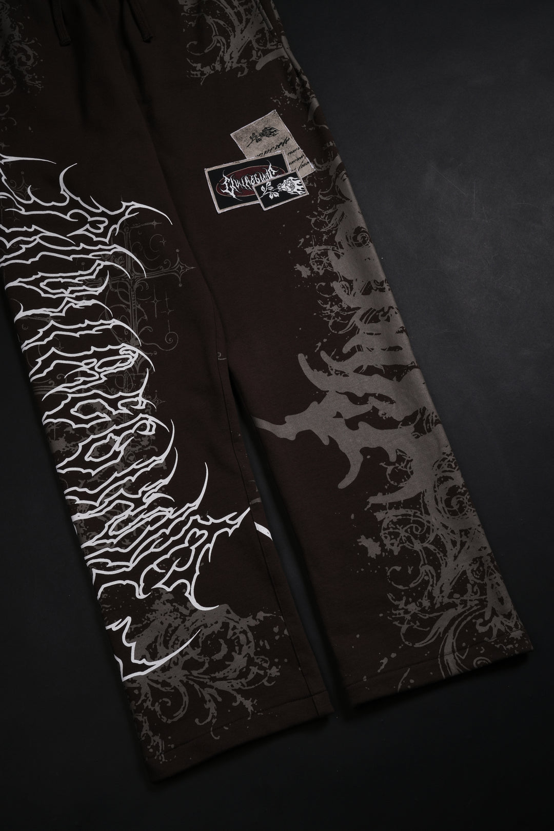 Love And War Eternal Wide Leg Fleece Pants in Fudge