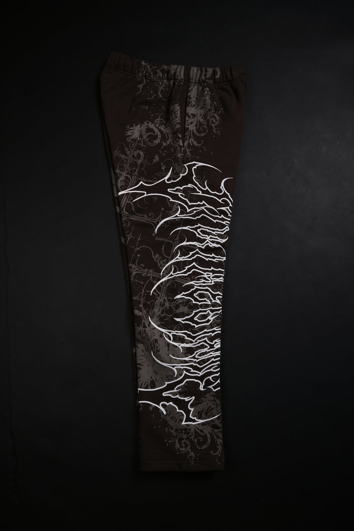 Love And War Eternal Wide Leg Fleece Pants in Fudge