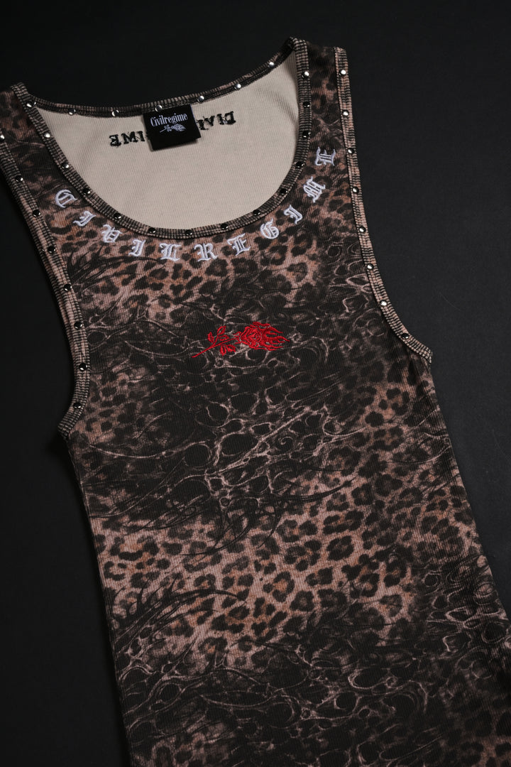 Revenge Tank Top in Cyber Leopard