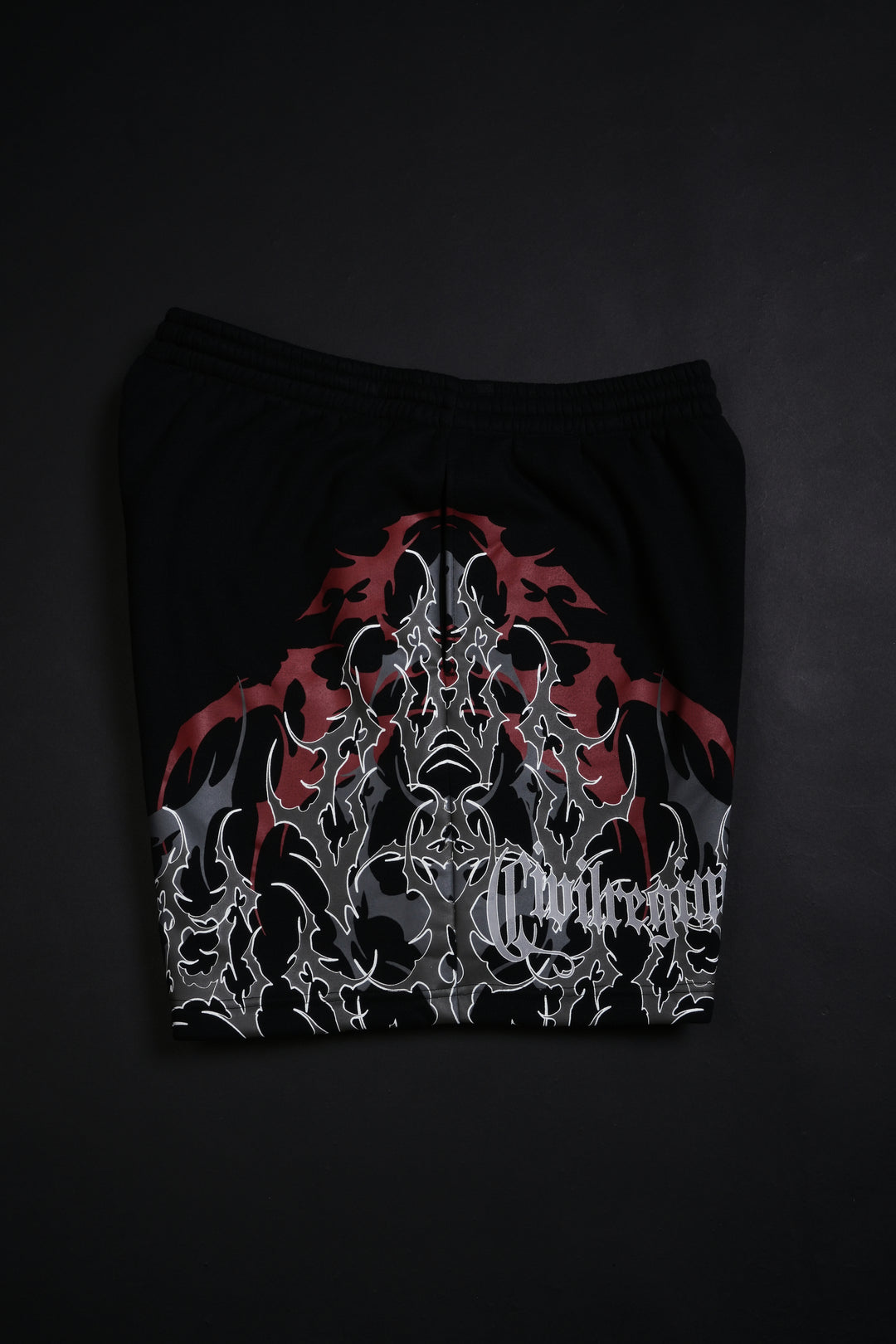 404 Friday Thorns Baggy Shorts in Black