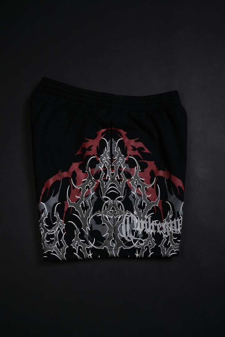404 Friday Thorns Baggy Shorts in Black