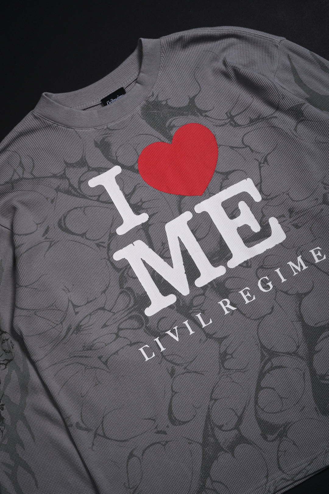 Total Blackout Obsidian Waffle Thermal in Ash Gray