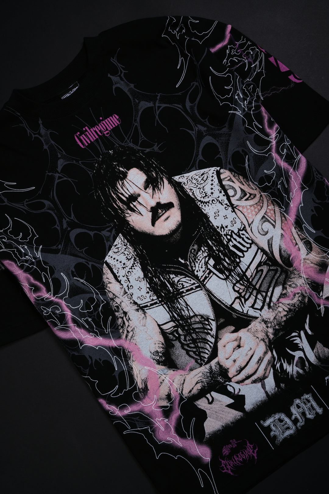 Dirty Dom American Classic Oversized Tee in Black