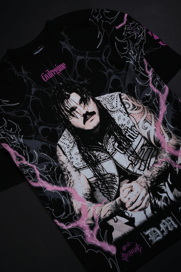 Dirty Dom American Classic Oversized Tee in Black