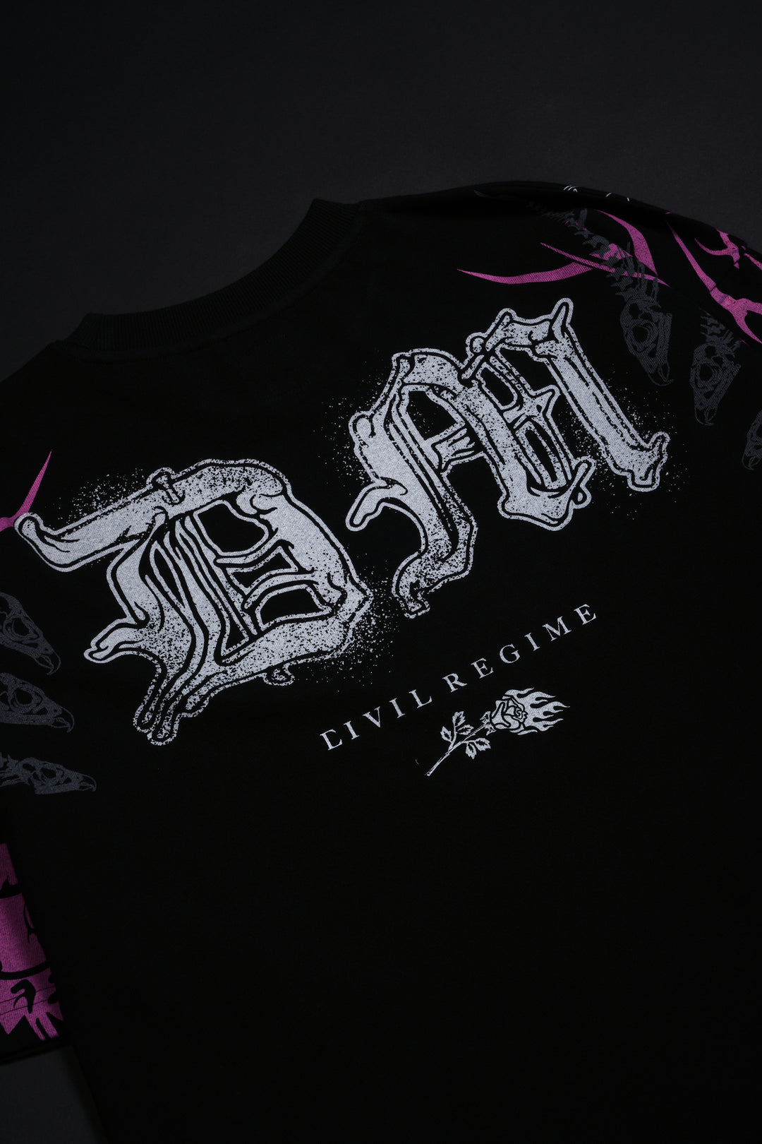 Dirty Dom American Classic Oversized Tee in Black