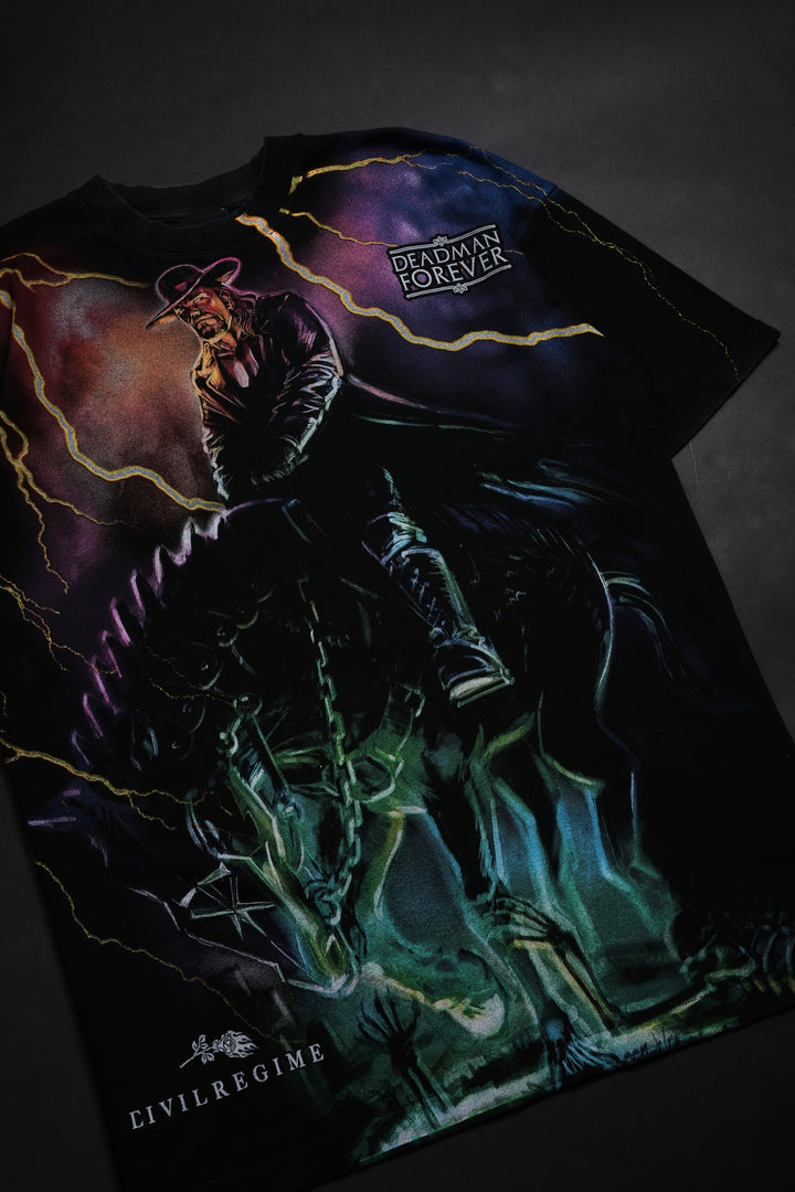 The Outlaw American Classic Oversized Tee in Vintage Black