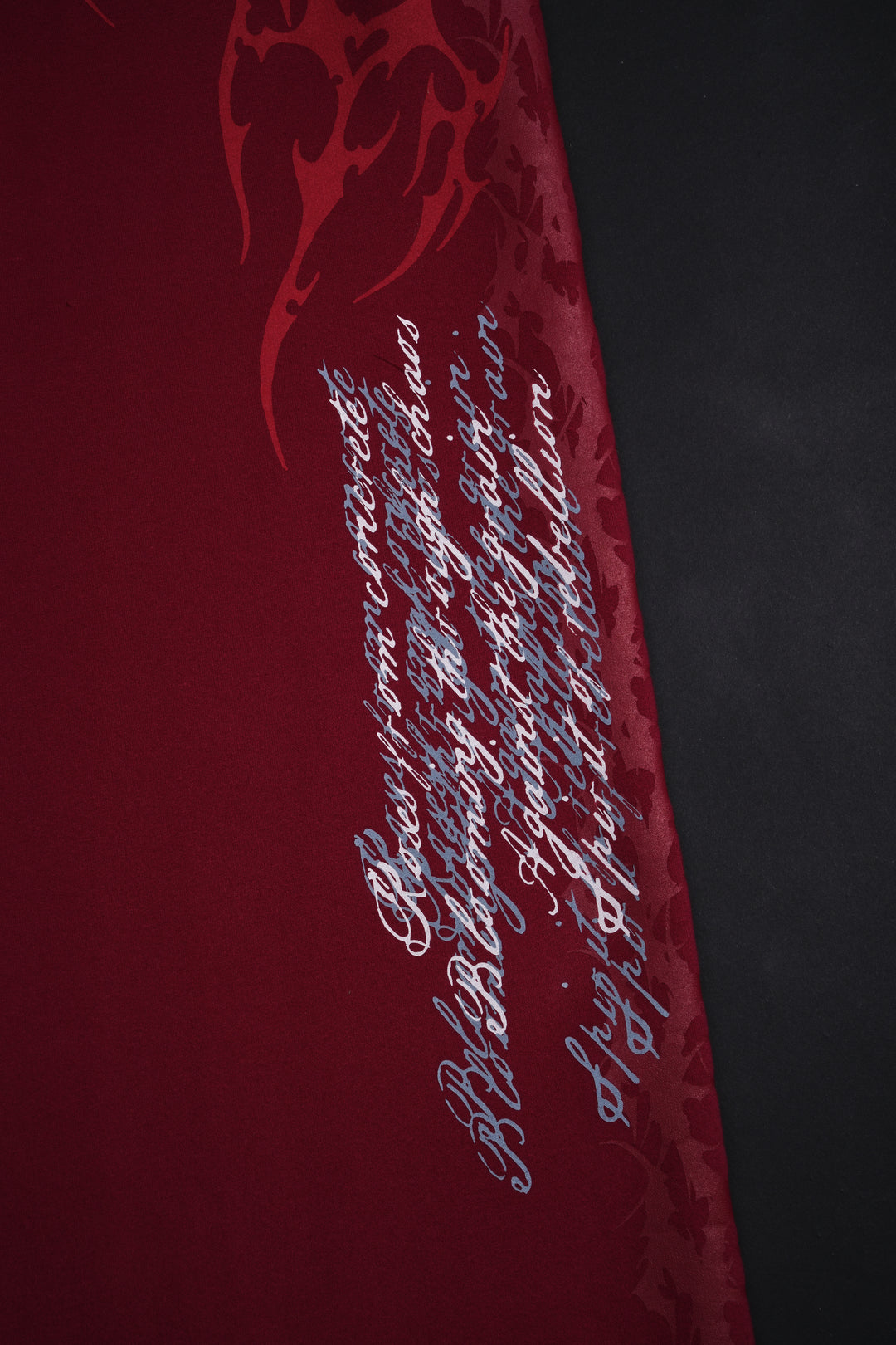 Letter To You Lowrise Wide Leg Pants in Dark Red