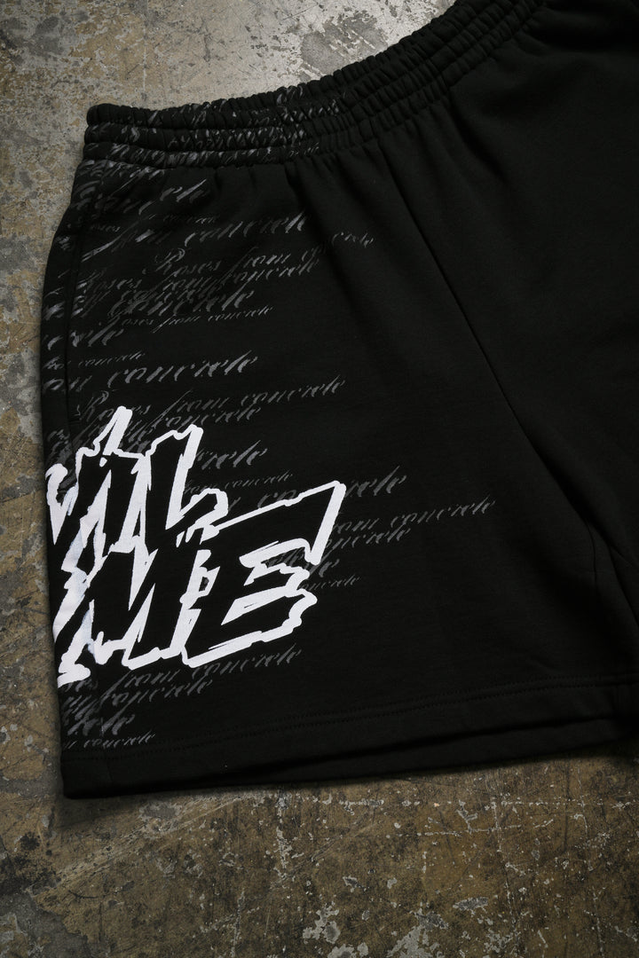 Fighters From Concrete Thorns Baggy Shorts in Black
