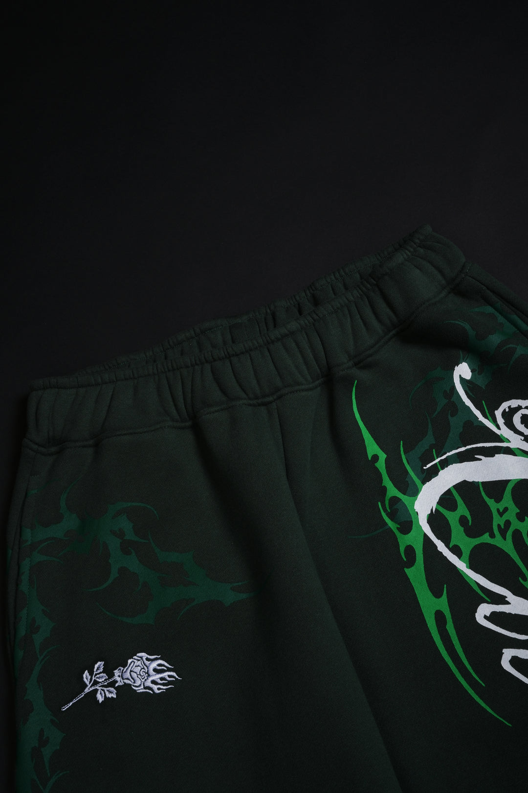 Letter To You Lowrise Wide Leg Pants in Dark Green