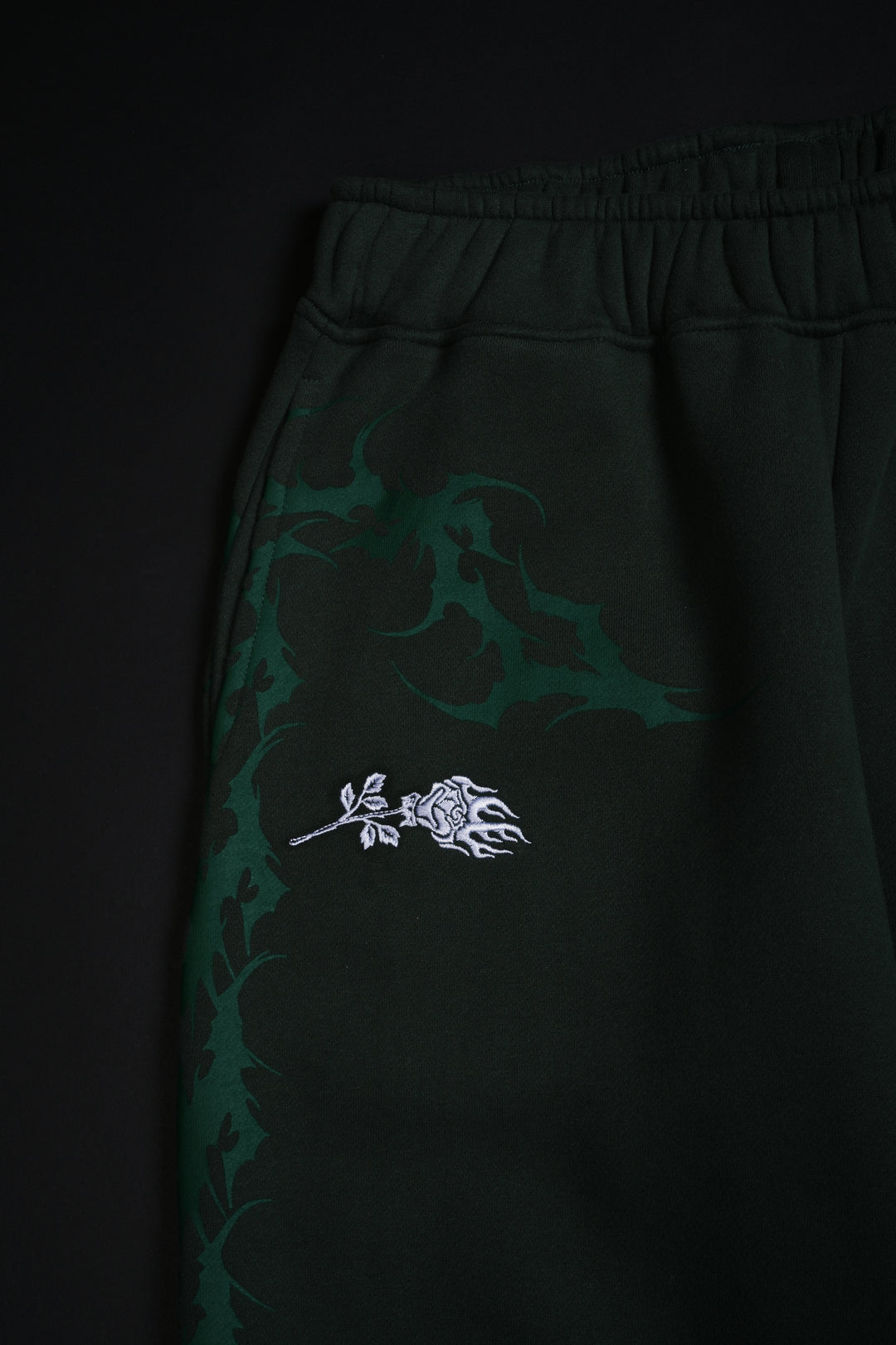 Letter To You Lowrise Wide Leg Pants in Dark Green