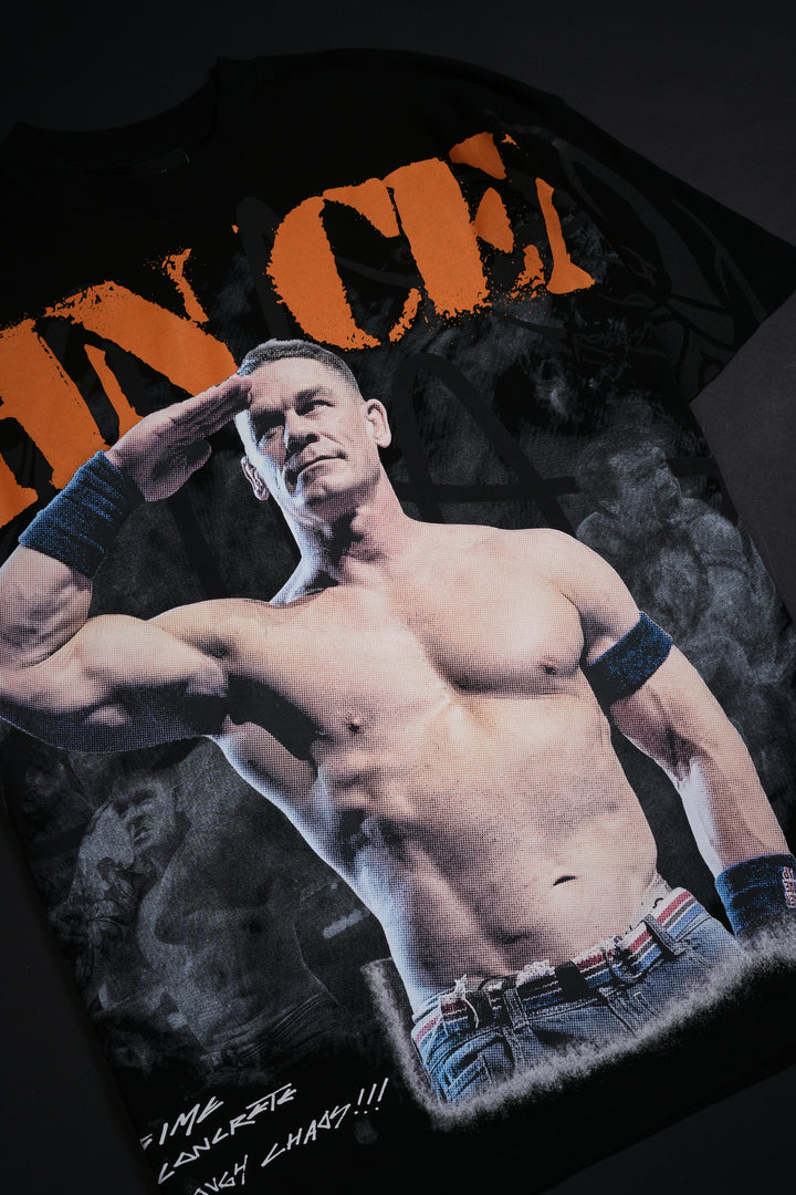 Cena's Chaos American Classic Oversized Tee in Black