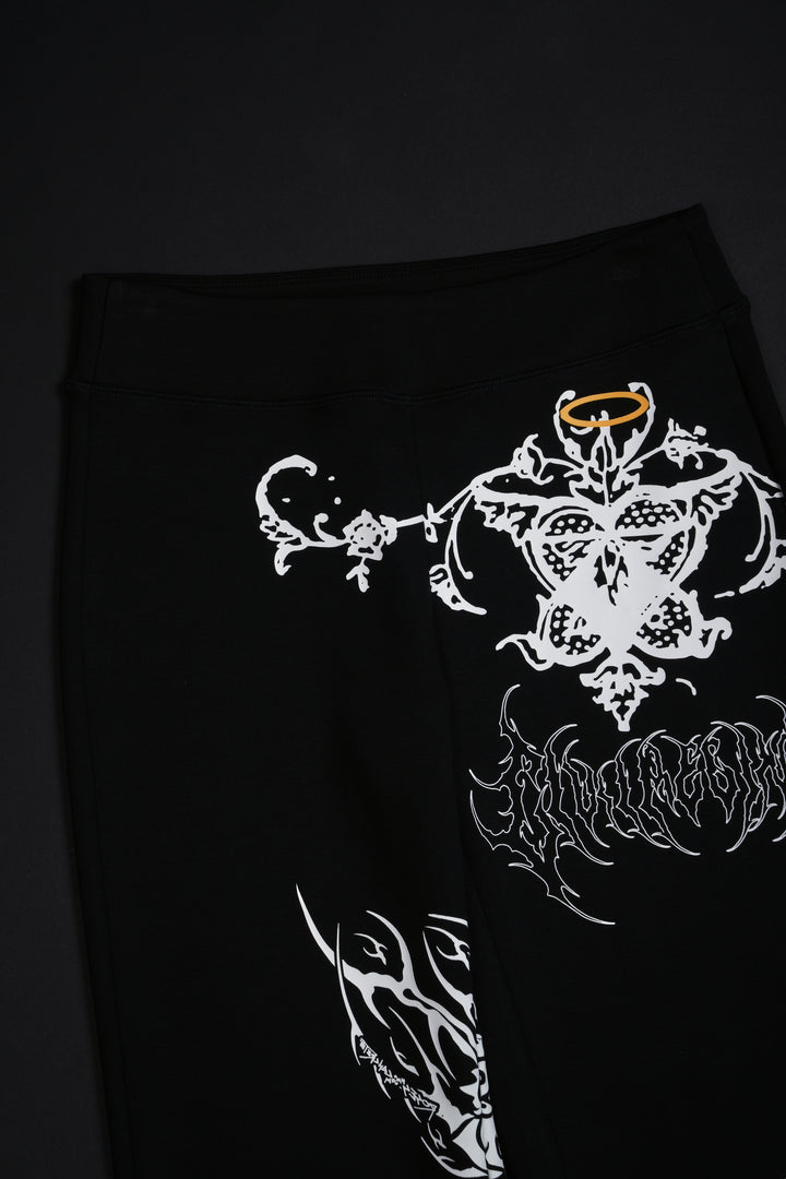 Control Alt Delete Pookie V Shape Leggings in Black