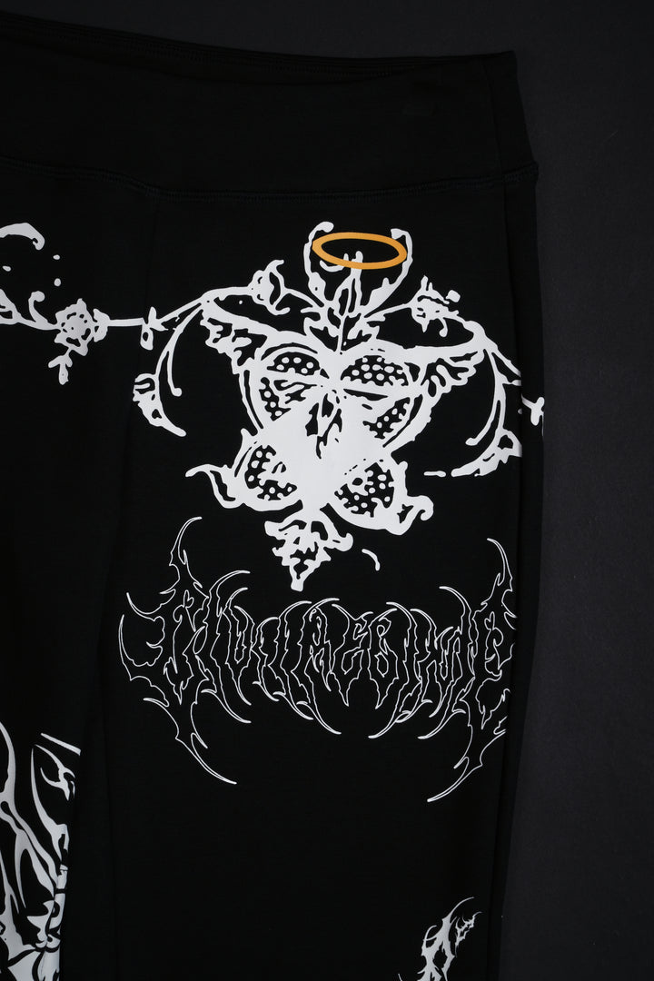 Control Alt Delete Pookie V Shape Leggings in Black