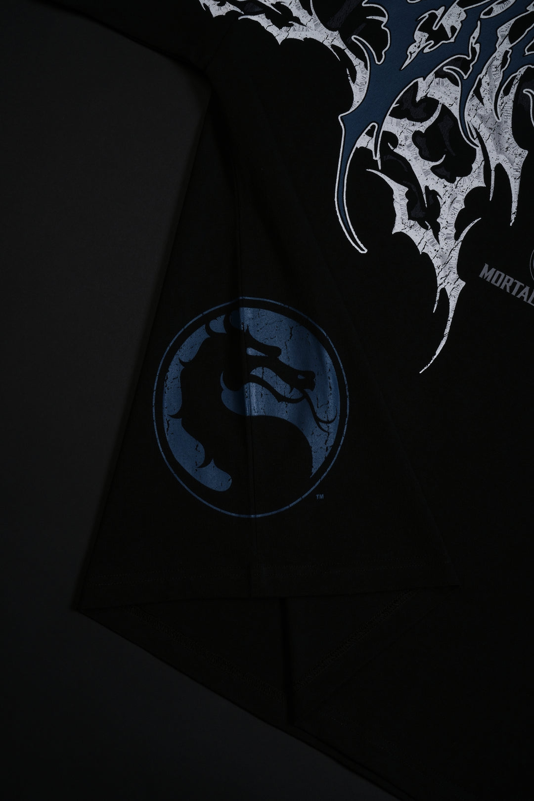 Kitana 199X "Side By Side" Oversized Tee in Black