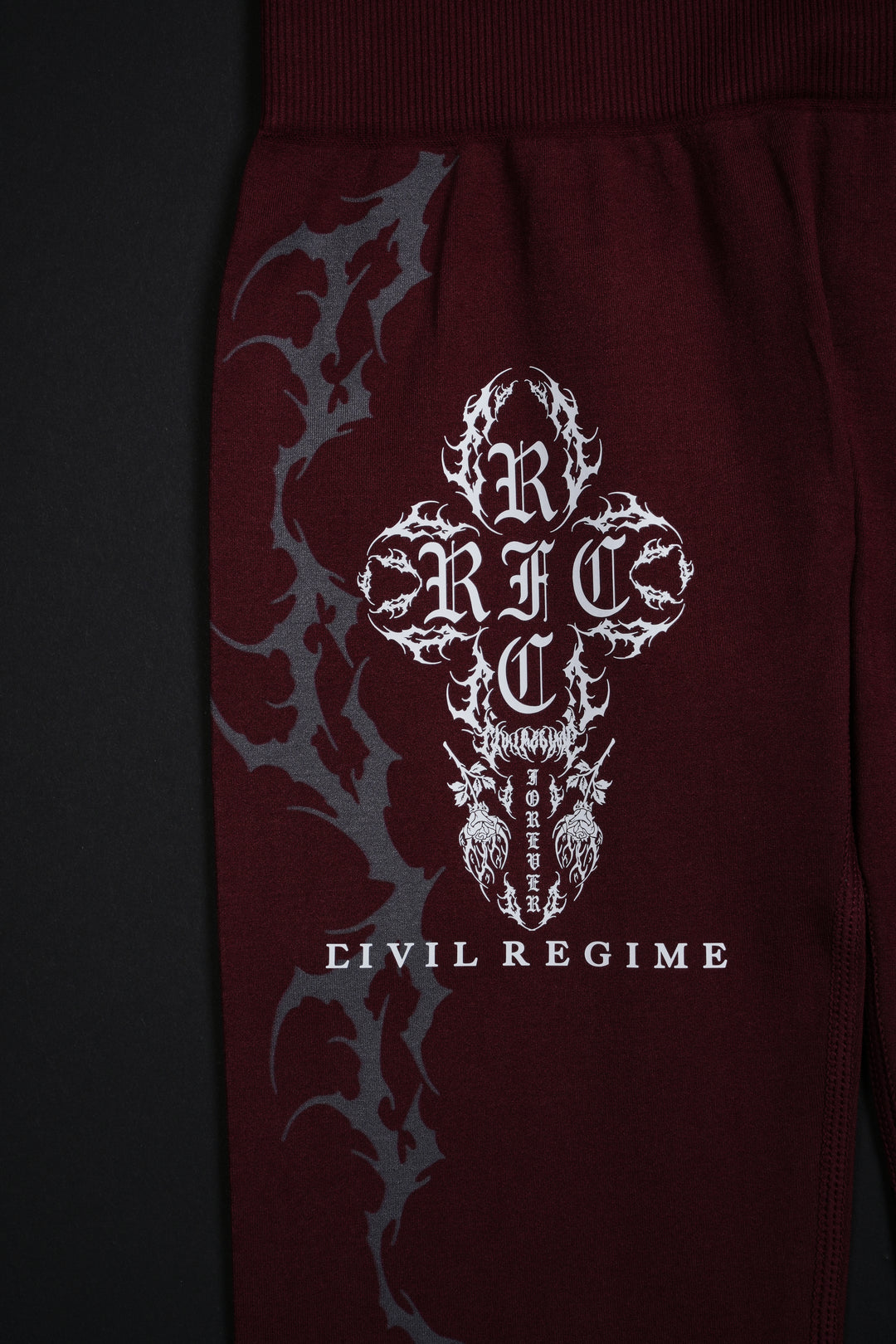 Save Yourself Kelly Seamless Scrunch Leggings in Oxblood