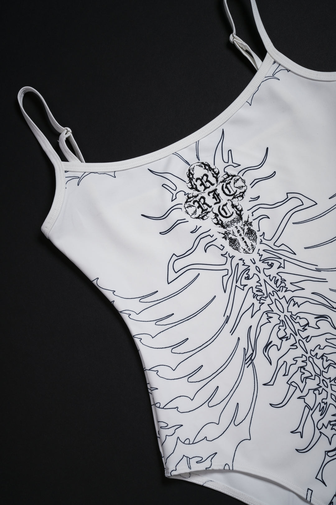 Stacked RFC Pookie Bodysuit in White