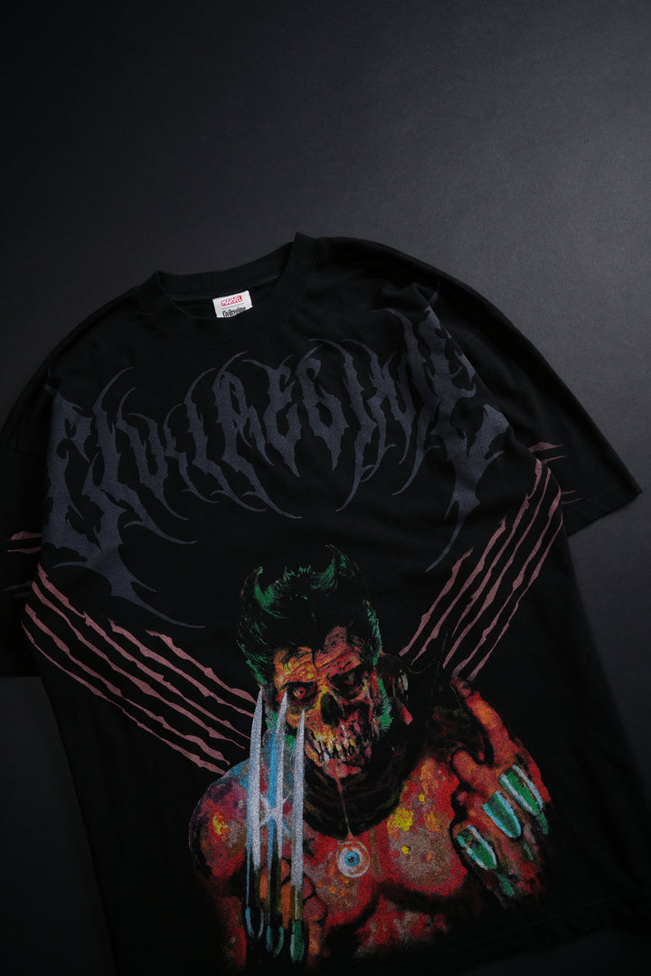 Zombie Wolverine American Classic Oversized Tee in Black