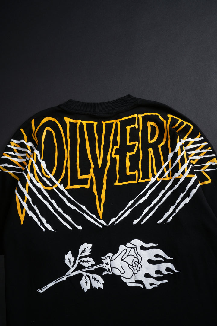 Zombie Wolverine American Classic Oversized Tee in Black