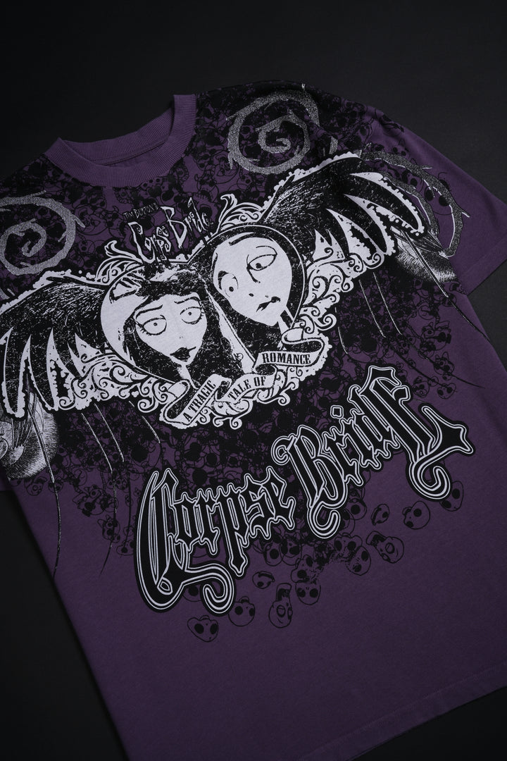 Tragic Romance American Classic Oversized Tee in Lavender Fade