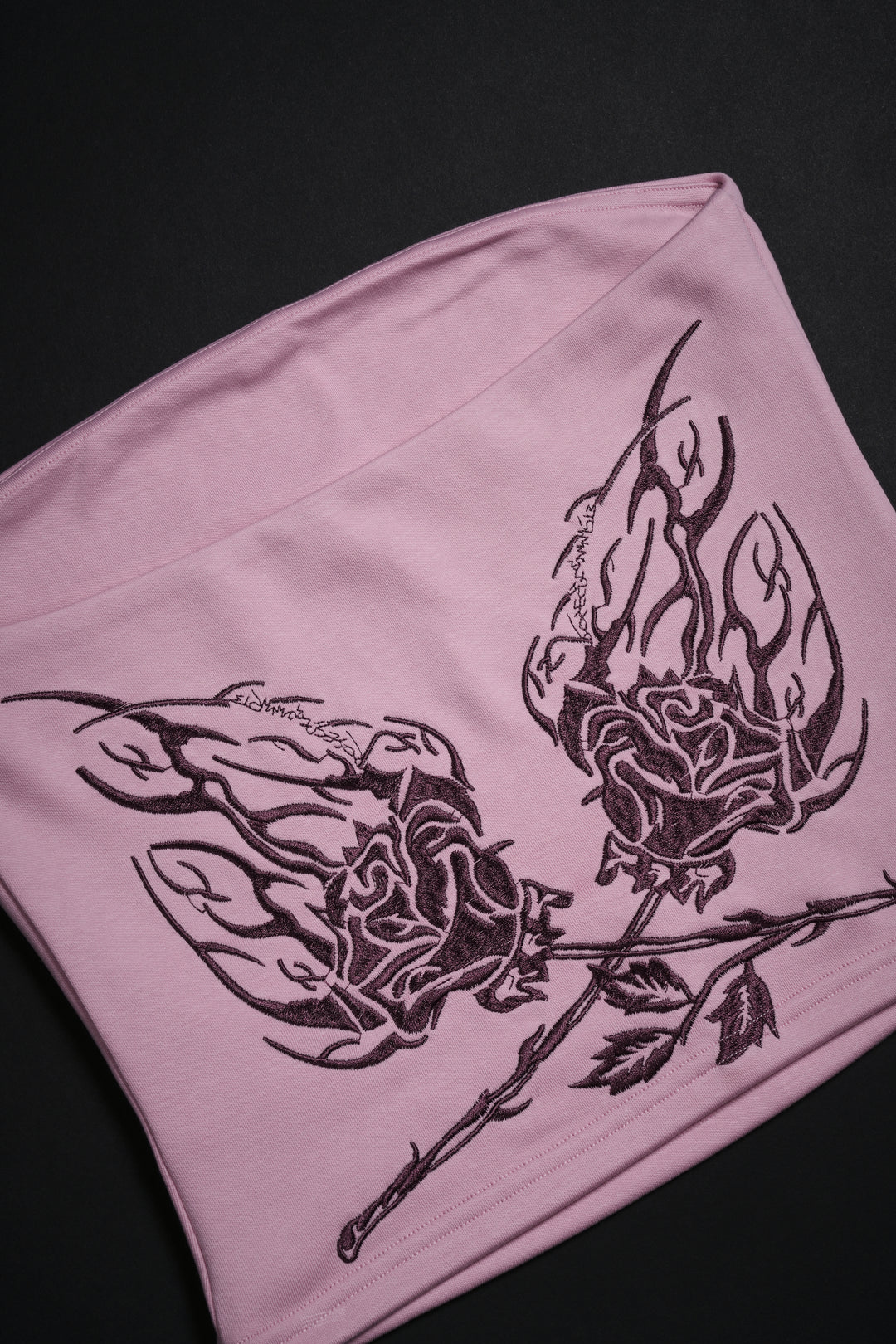 Roses Stamp Pookie Tube Top in Baby Pink