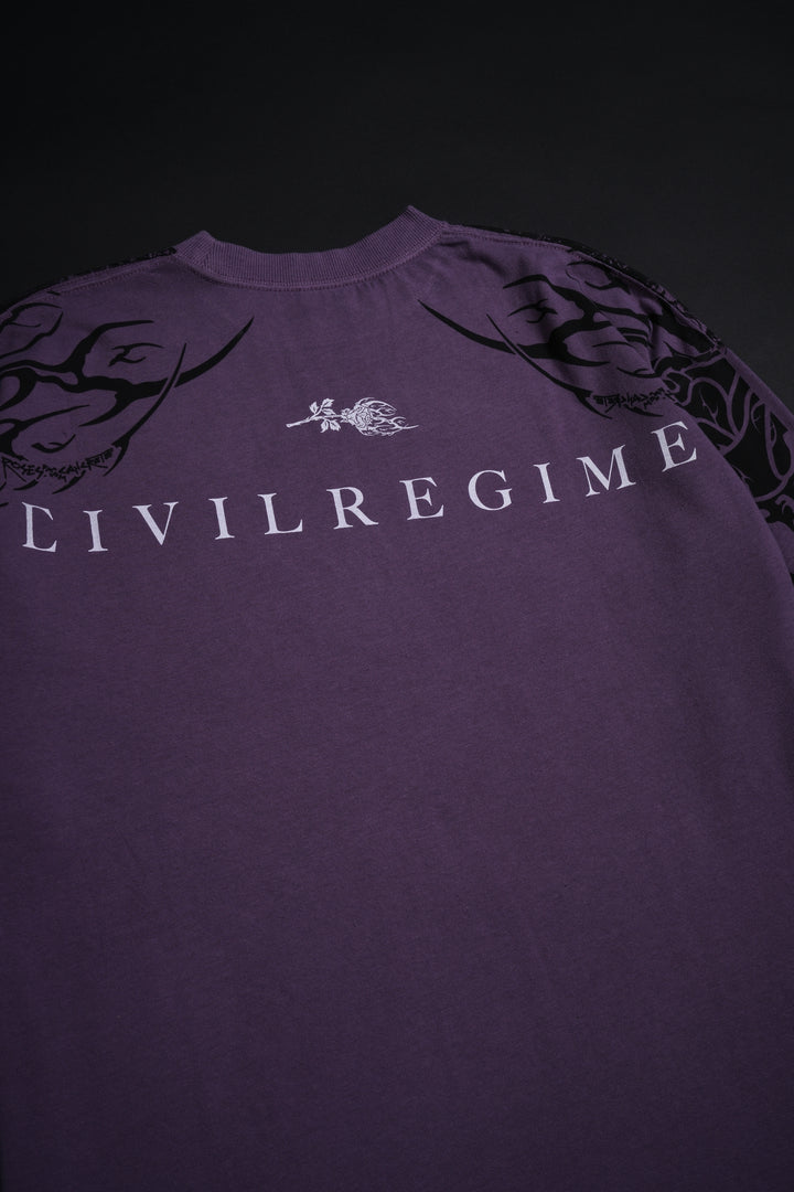 Tragic Romance American Classic Oversized Tee in Lavender Fade