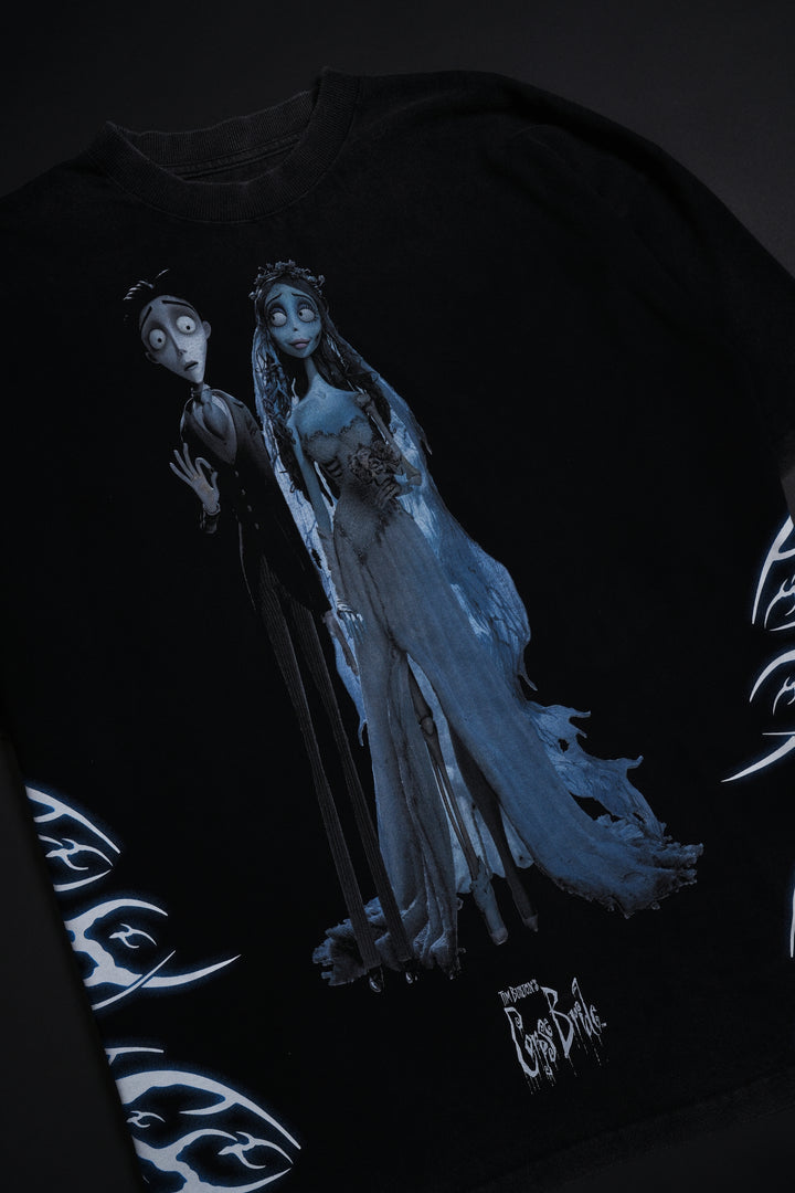 Moonlit Vows American Classic Oversized Tee in Vintage Black