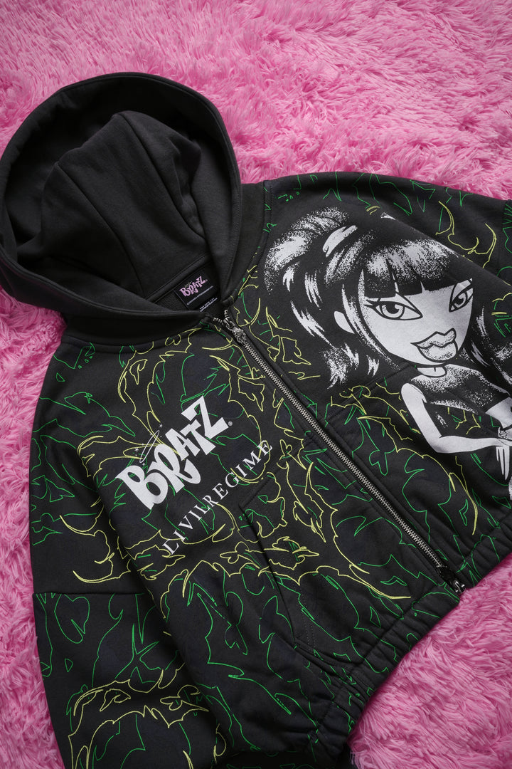 Better Than You Ultra Cropped Zip Hoodie in Vintage Ashes