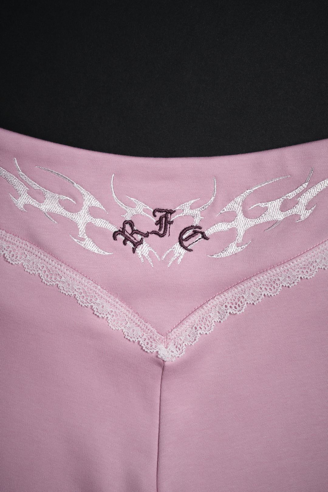 Roses Stamp Pookie V Shape Shorts in Baby Pink