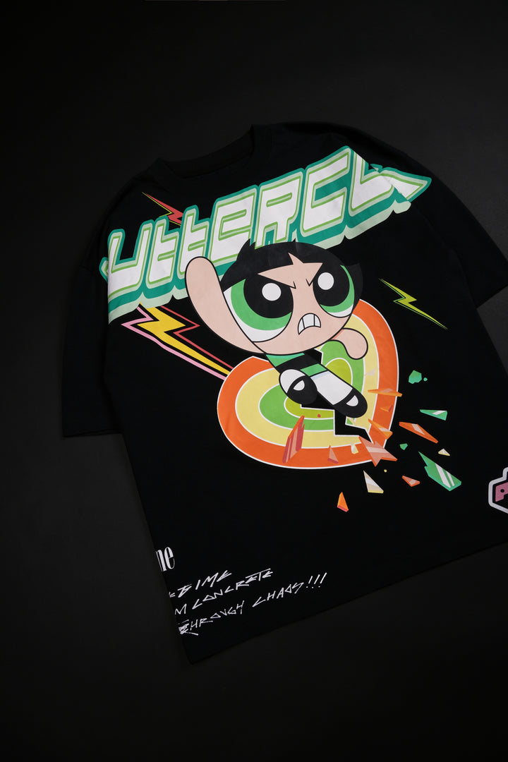 Buttercup's Chaos 199X Oversized Tee in Black