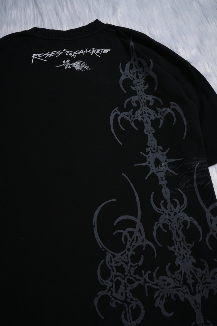 Corrupt Angels American Classic Oversized Tee in Black