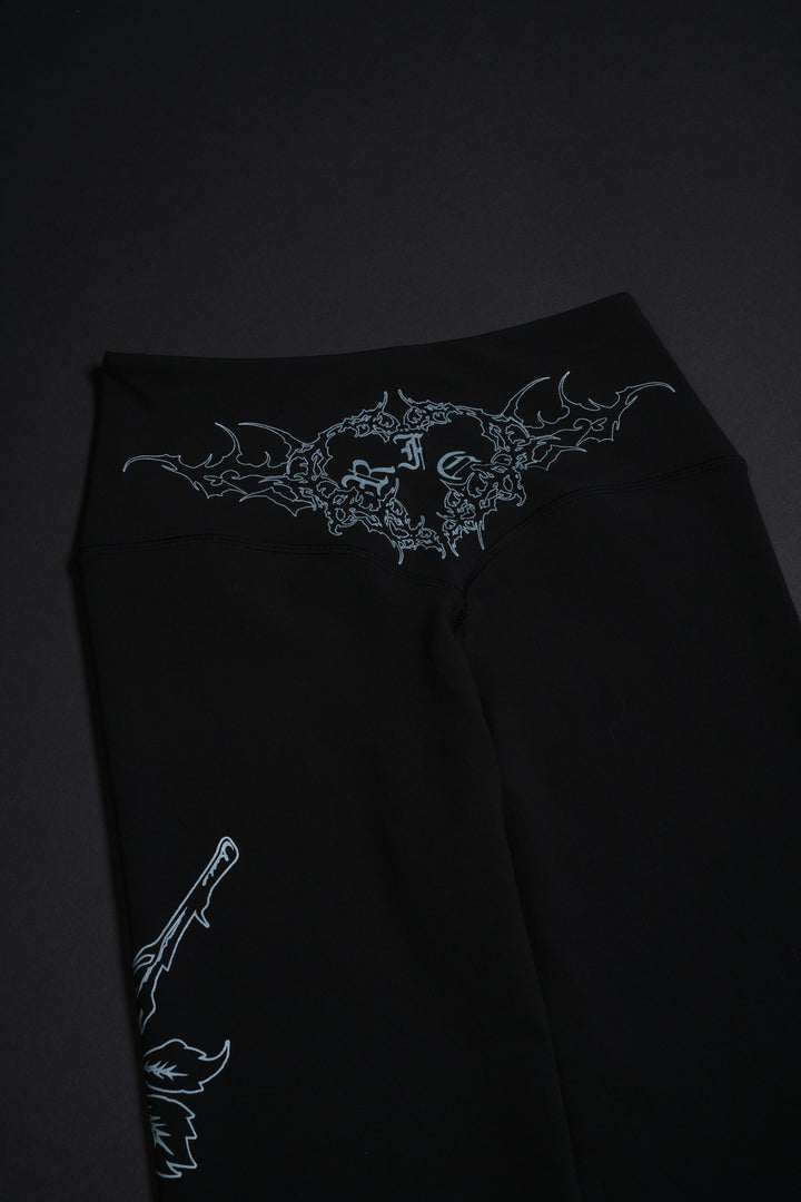 Blue Blush Thea Energy Leggings in Black