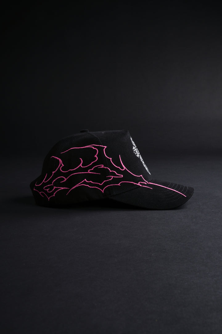 Sigil Cross 5 Panel Snapback Hat in Black