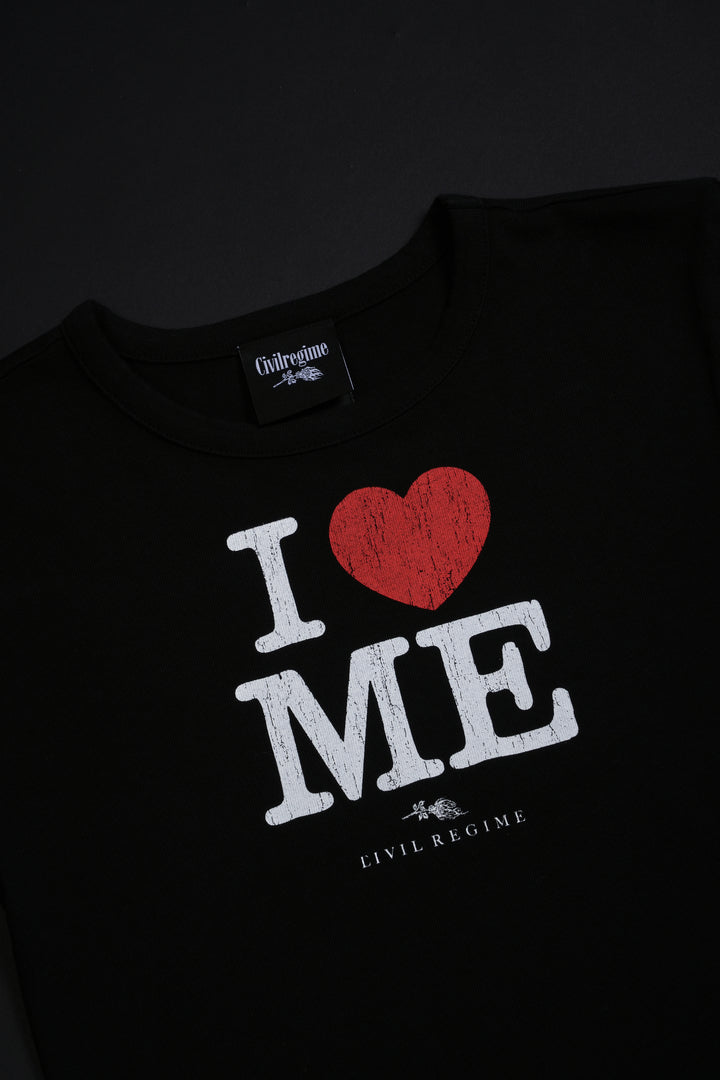 All Me Baby Tee in Black