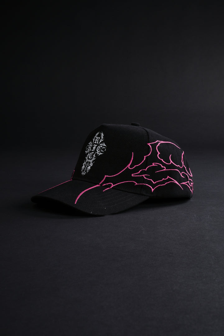 Sigil Cross 5 Panel Snapback Hat in Black