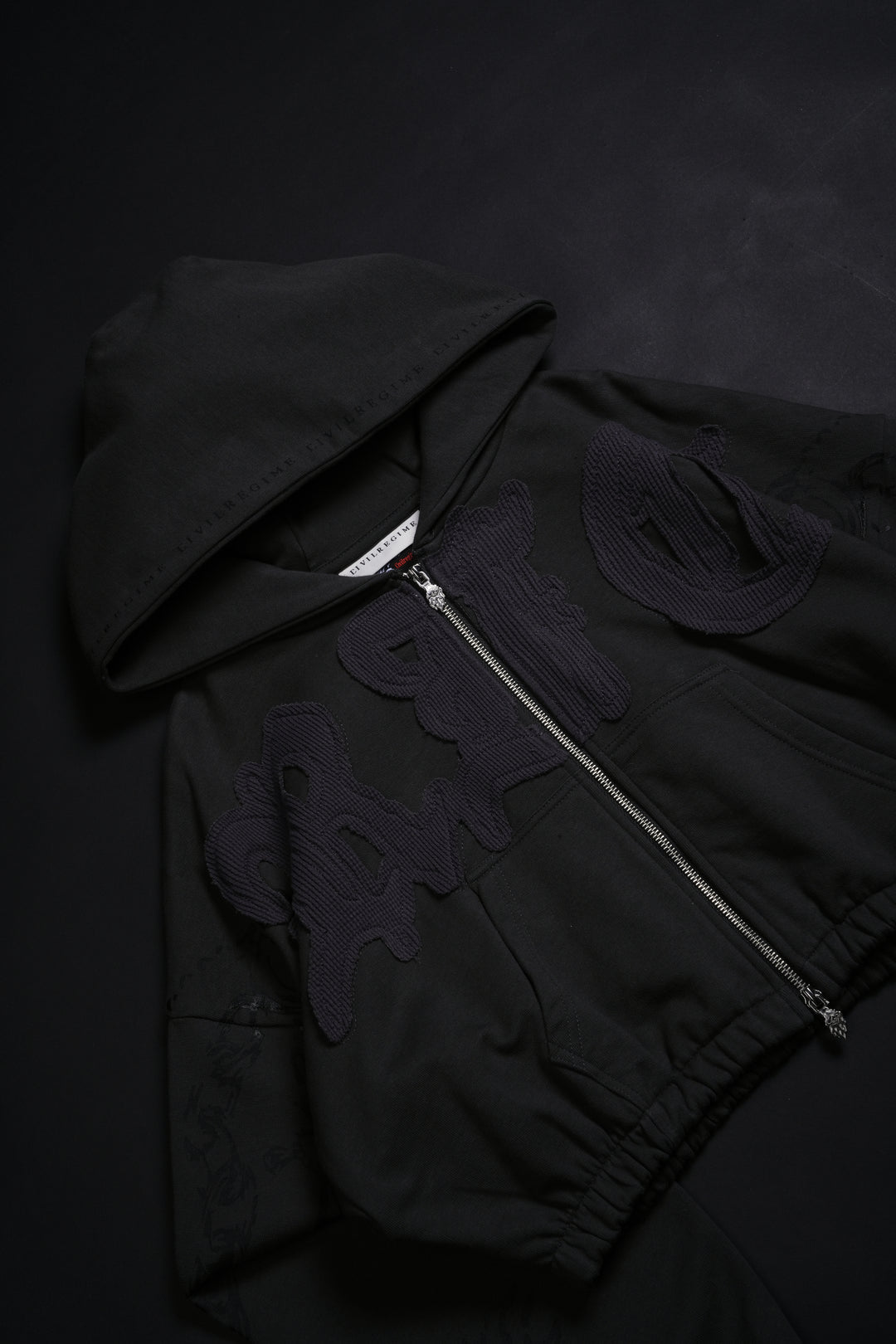 Sinner Ultra Cropped Hoodie in Vintage Ashes