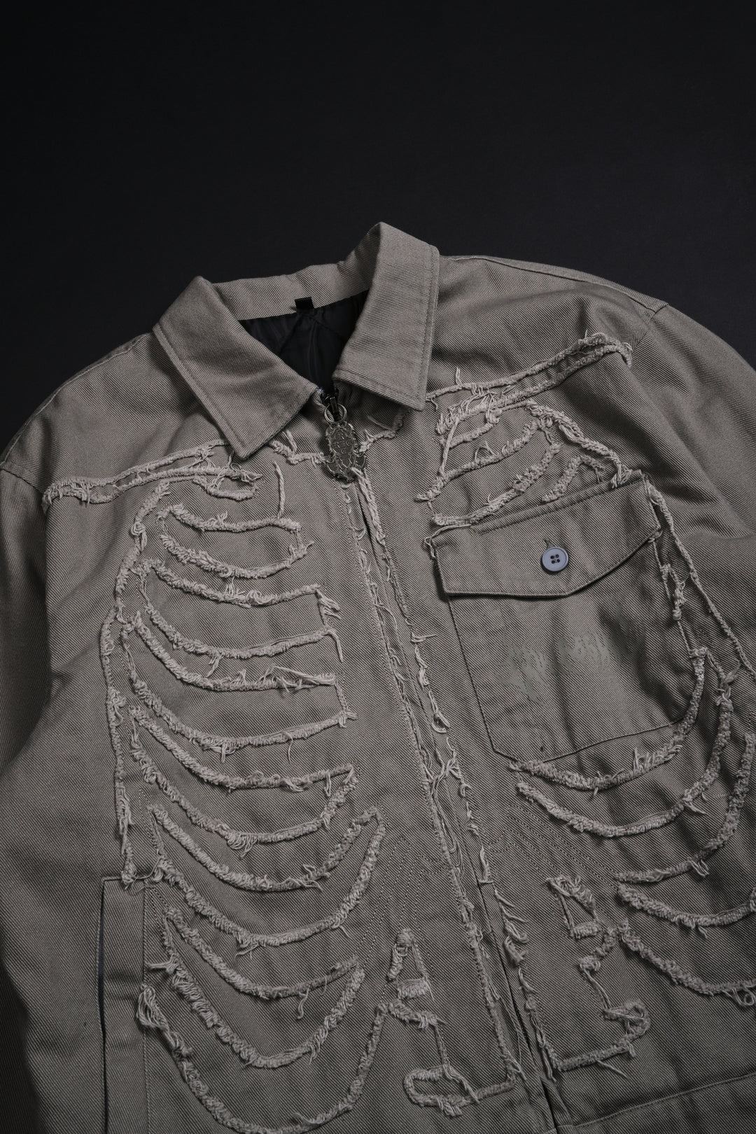 I Have A Dark Secret Work Jacket in Ash Gray