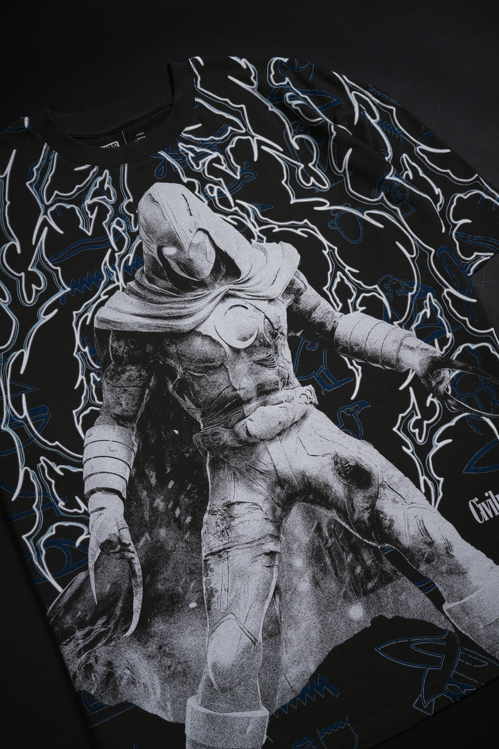 Moon Knight American Classic Oversized Tee in Vintage Ashes