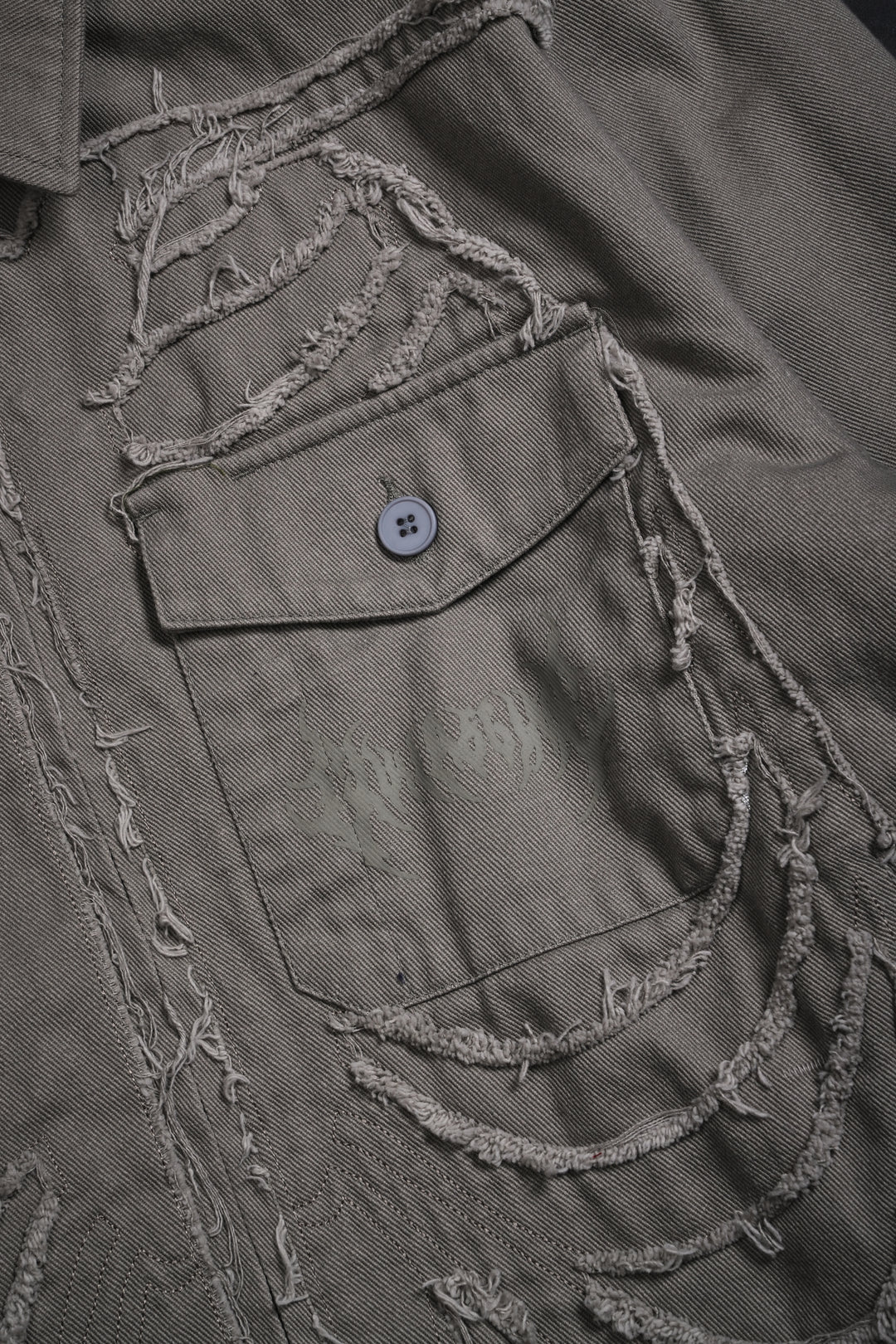 I Have A Dark Secret Work Jacket in Ash Gray