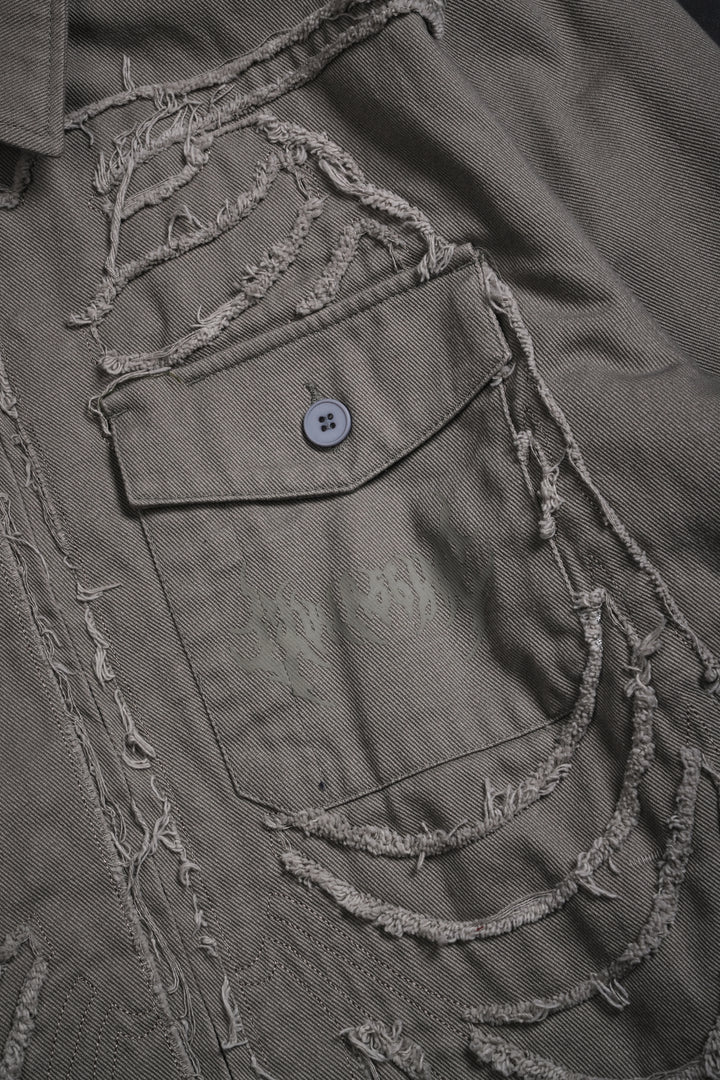 I Have A Dark Secret Work Jacket in Ash Gray