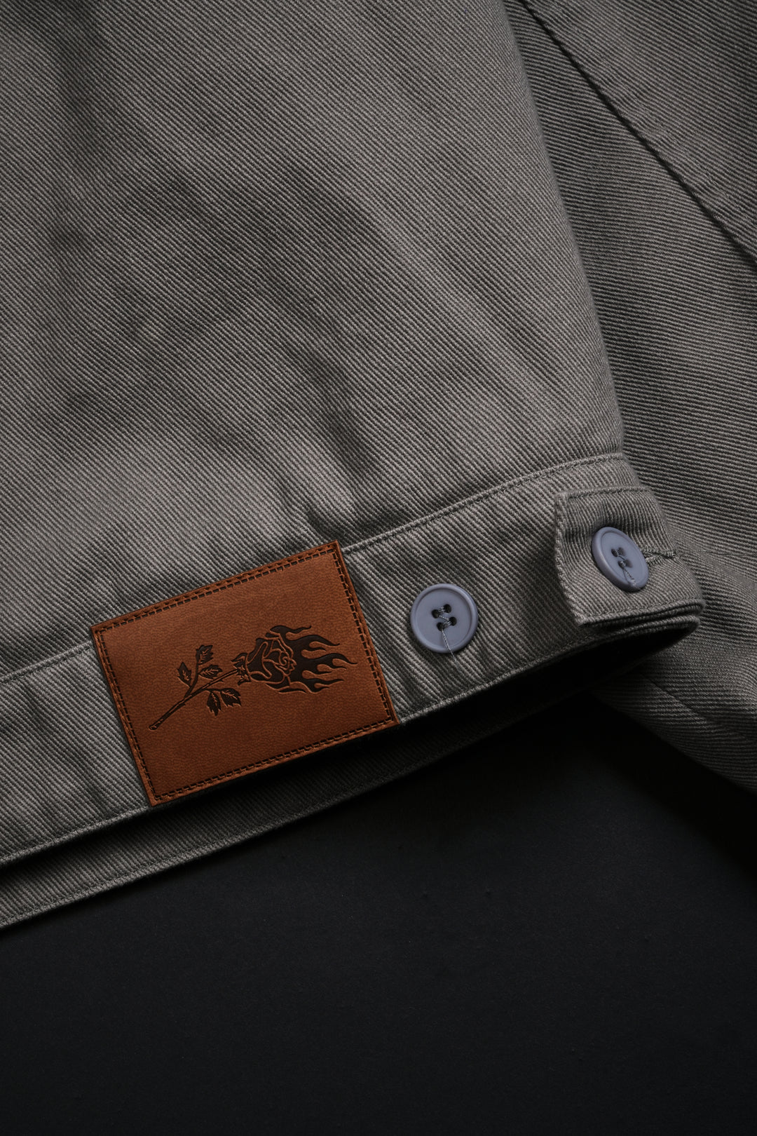 I Have A Dark Secret Work Jacket in Ash Gray