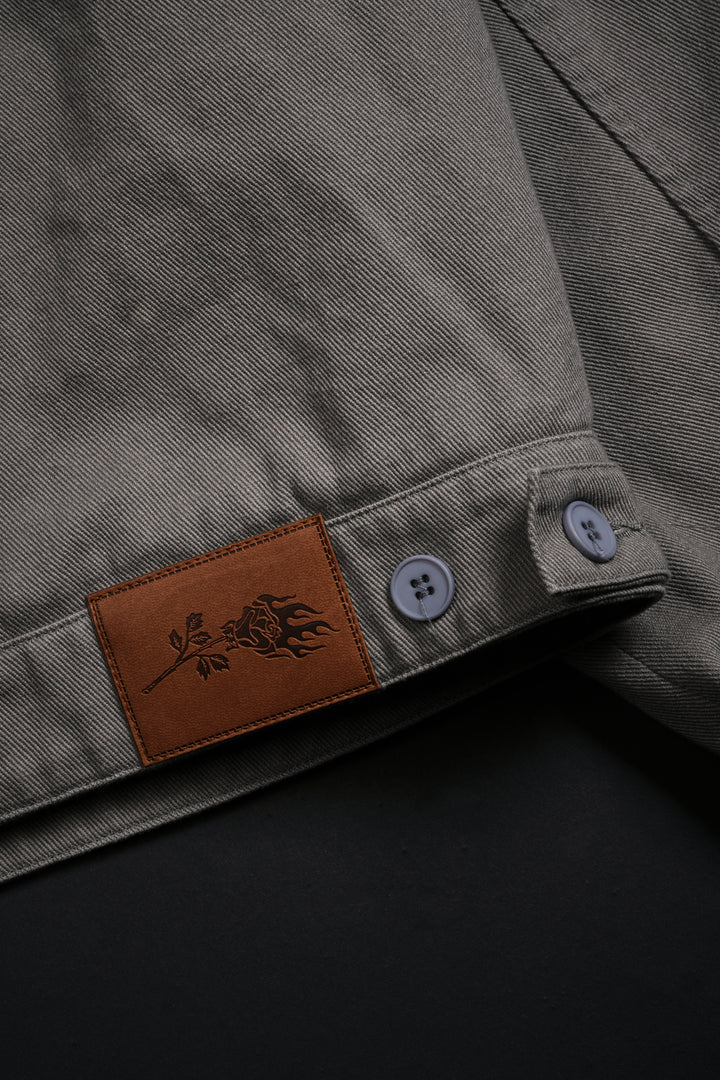 I Have A Dark Secret Work Jacket in Ash Gray