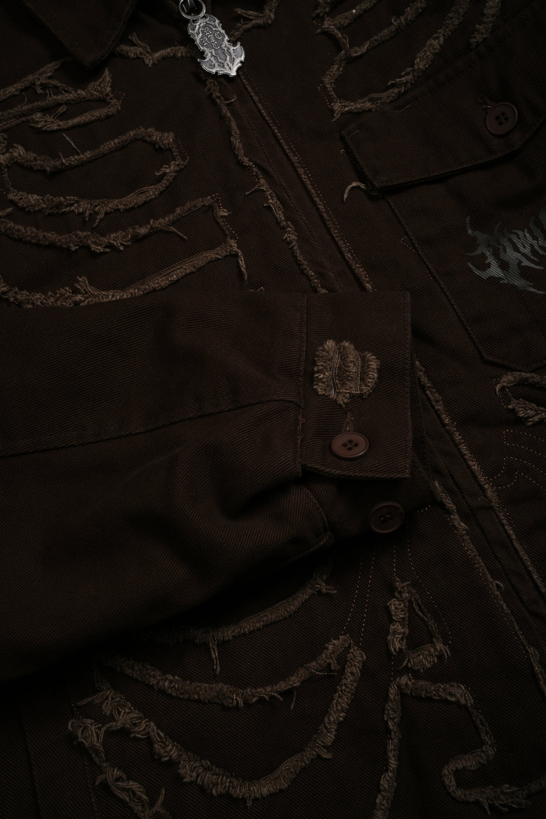 I Have A Dark Secret Work Jacket in Brown