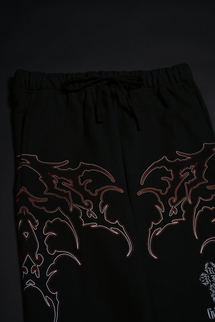 Red Fury Eternal Wide Leg Pants in Black