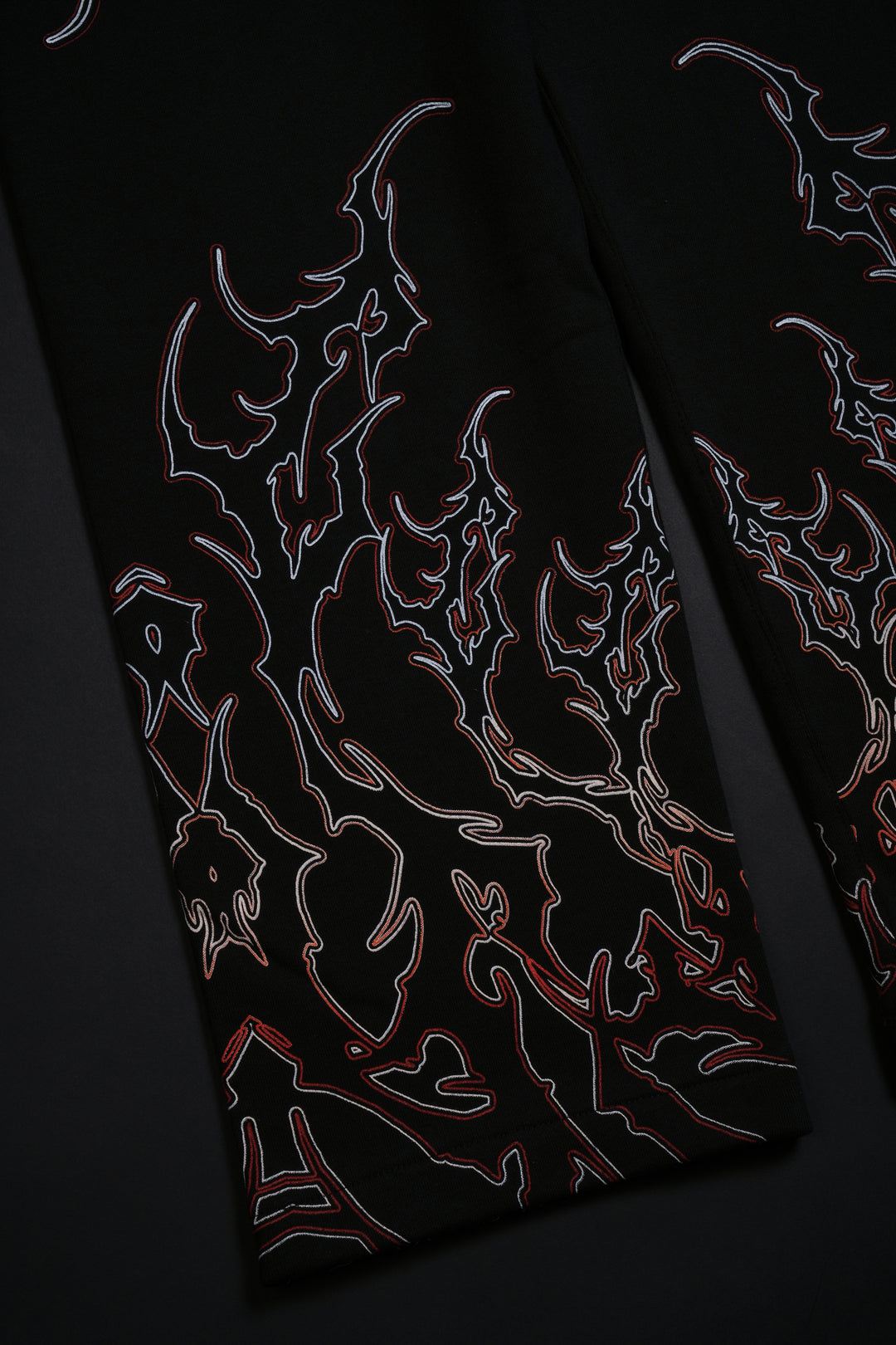 Red Fury Eternal Wide Leg Pants in Black